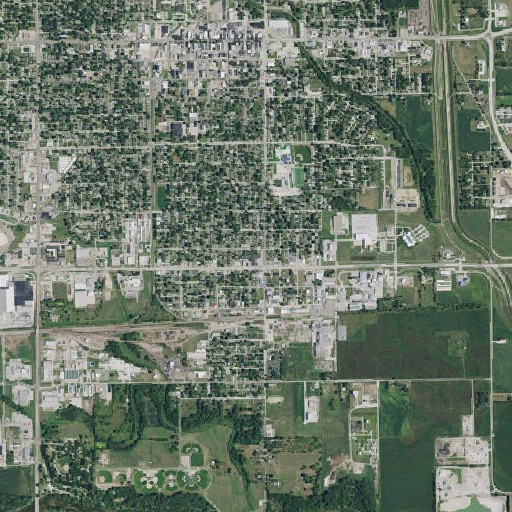 Aerial imagery of Washington Elementary School, NE