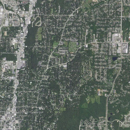 Aerial imagery of Root Elementary School, AR