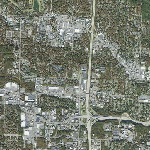 Aerial imagery of Terry Elementary School, AR