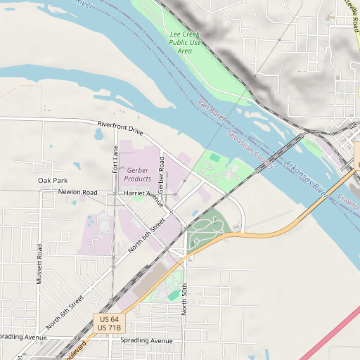 OpenStreetMap map of Morrison Elementary School, AR