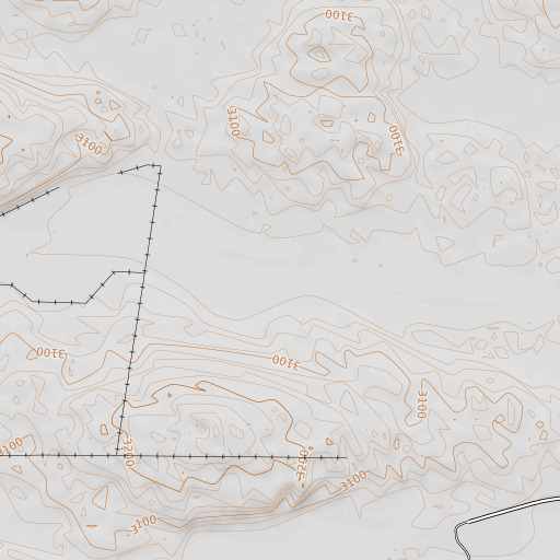 OpenTopoMap map of Chamberlain Valley, NE