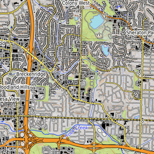 OpenTopoMap map of McDermott Elementary School, AR
