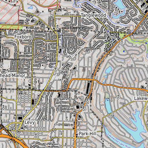 OpenTopoMap map of Pike View Elementary School, AR