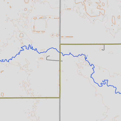 OpenTopoMap map of Valley View School, NE