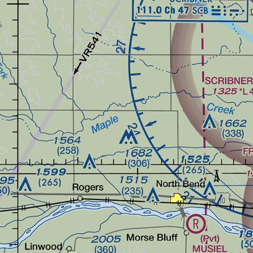 FAA VFR chart of Clyde, NE