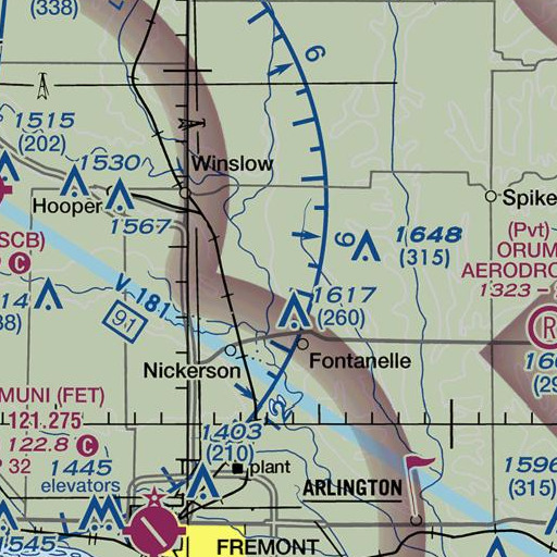 FAA VFR chart of Cross Arrows Camp, NE