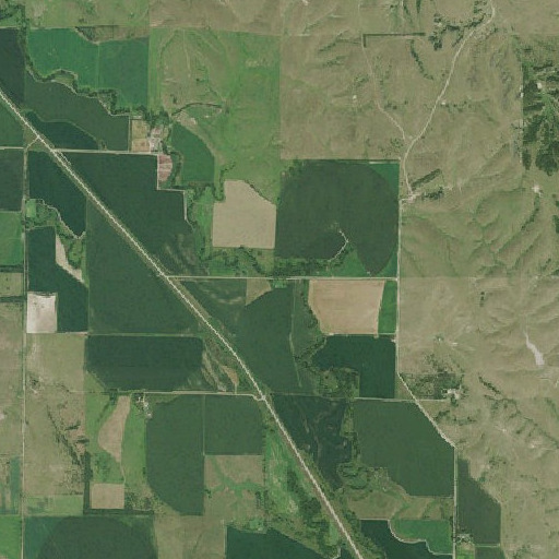 Aerial imagery of School Number 245, NE