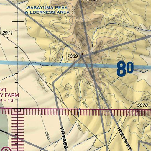 FAA VFR chart of Mud Spring, AZ