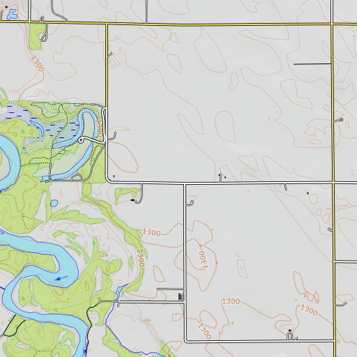 OpenTopoMap map of School Number 36, NE