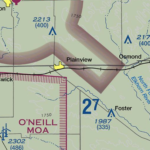 FAA VFR chart of School Number 4, NE
