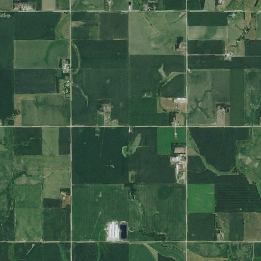 Aerial imagery of School Number 43, NE