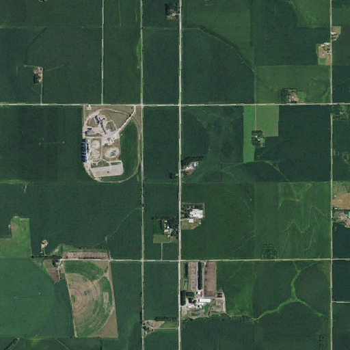 Aerial imagery of School Number 43, NE