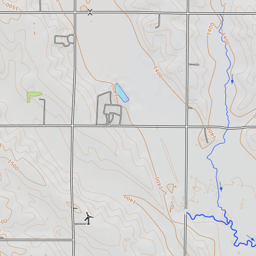OpenTopoMap map of School Number 66 (historical), NE