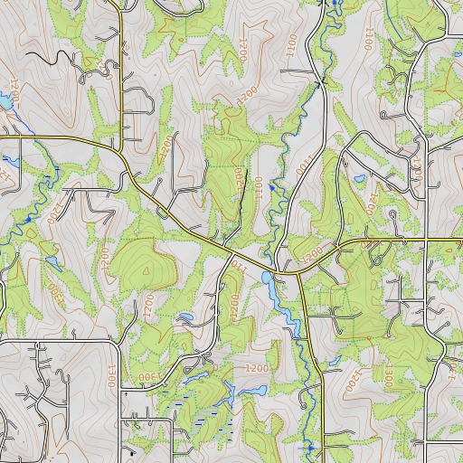 OpenTopoMap map of School Number 8, NE