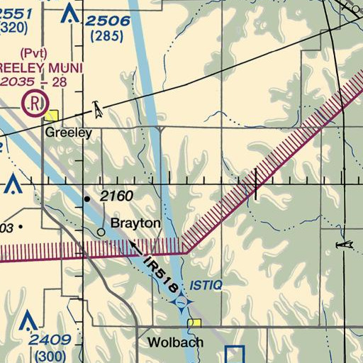 FAA VFR chart of School Number 9, NE