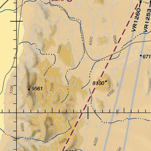FAA VFR chart of Albert Spring, NV