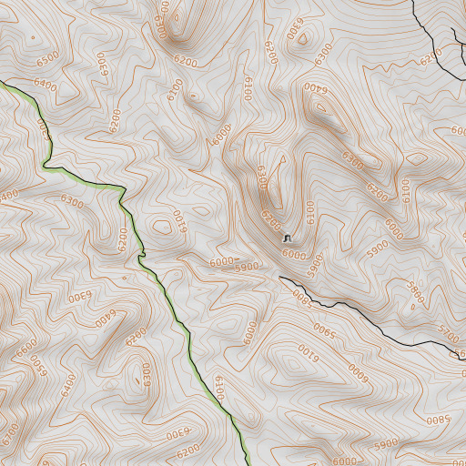 OpenTopoMap map of Chokecherry Springs, NV