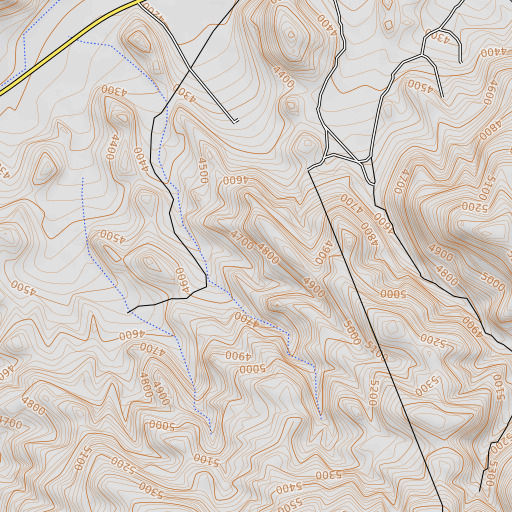 OpenTopoMap map of Cinch Mine, NV