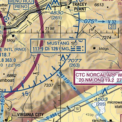 FAA VFR chart of Cinder Mountain, NV