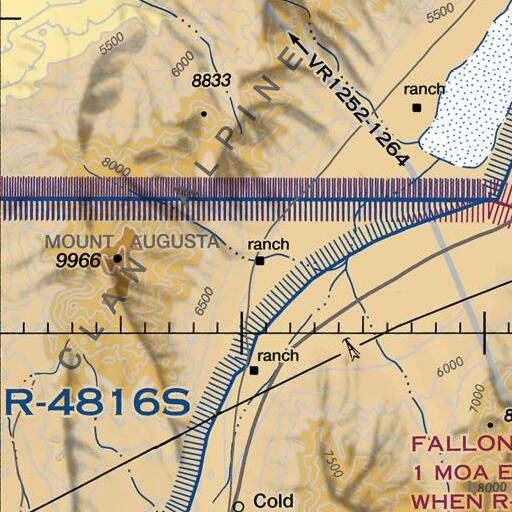 FAA VFR chart of Clan Alpine Ranch, NV