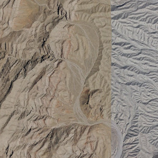 Aerial imagery of Connoly Wash, NV