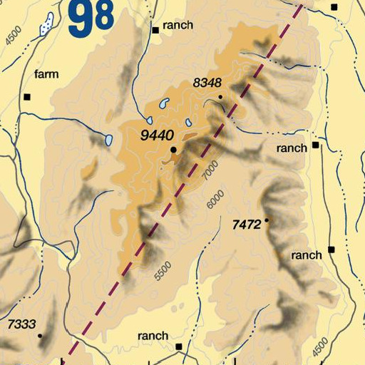 FAA VFR chart of Corral Meadow, NV