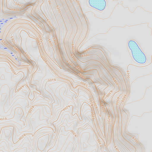 OpenTopoMap map of Cottonwood Spring, NV