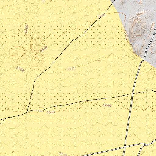 OpenTopoMap map of Davis Creek, NV