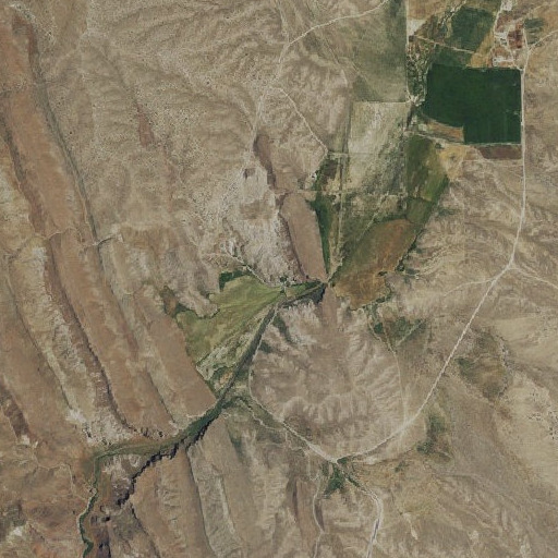 Aerial imagery of Delmues Ranch, NV