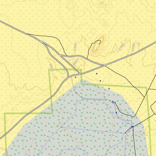 OpenTopoMap map of Fairbanks Spring, NV