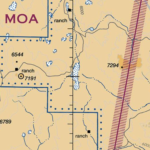 FAA VFR chart of Fish Creek, NV