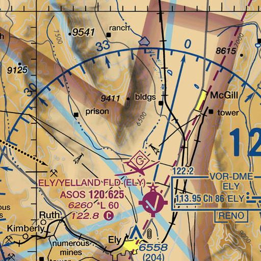 FAA VFR chart of Goat Spring, NV
