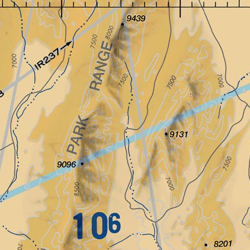 FAA VFR chart of Hicks Spring, NV