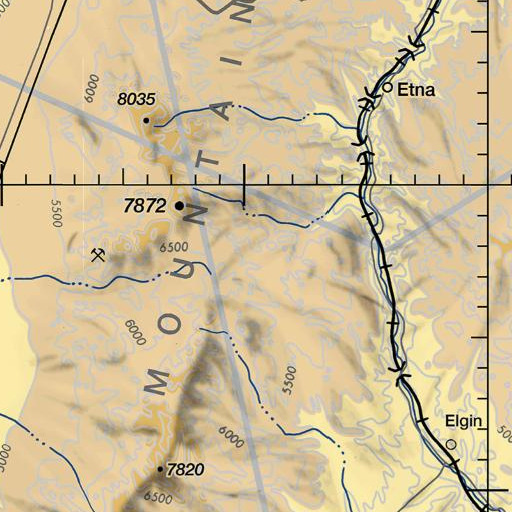 FAA VFR chart of Indian Basin, NV