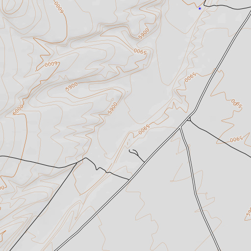 OpenTopoMap map of Indian Creek, NV