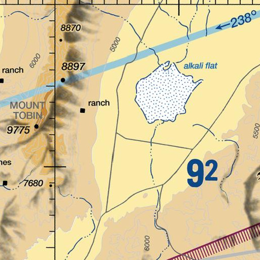 FAA VFR chart of Indian Creek, NV