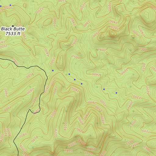 OpenTopoMap map of Indian Springs, NV