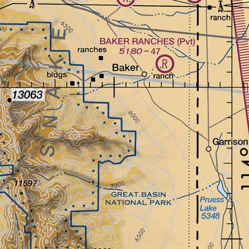 FAA VFR chart of Mahogany Spring, NV
