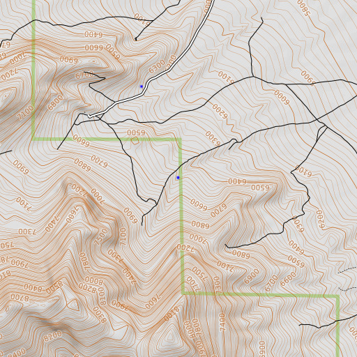 OpenTopoMap map of Mahogany Spring, NV