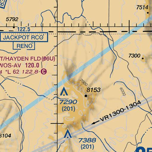 FAA VFR chart of Manila Spring, NV