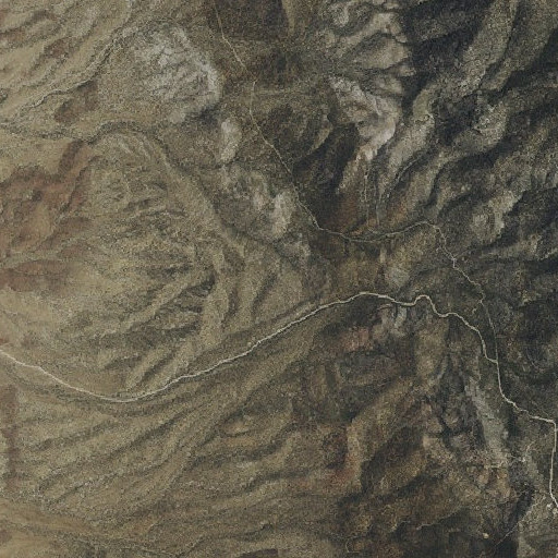 Aerial imagery of McCullough Hill, NV