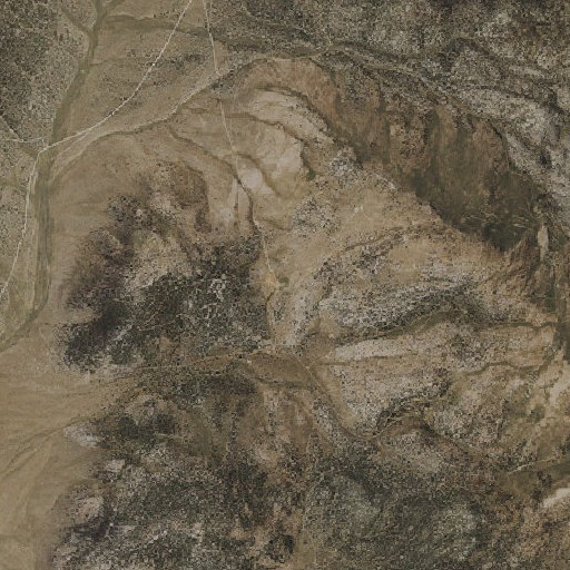 Aerial imagery of McCulloughs Spring, NV