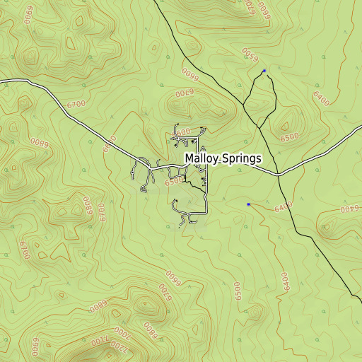 OpenTopoMap map of McDermitt Spring, NV