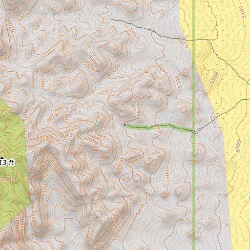 OpenTopoMap map of McDonald Spring, NV