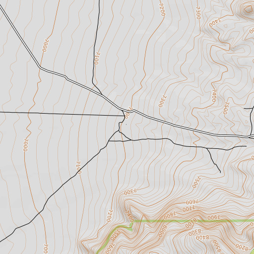 OpenTopoMap map of Morgan Ranch, NV