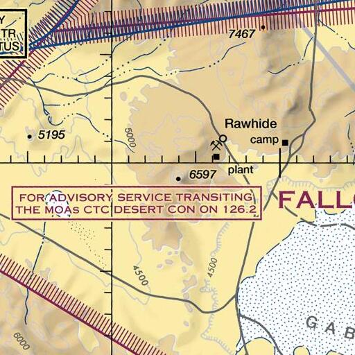 FAA VFR chart of Pilot Cone, NV