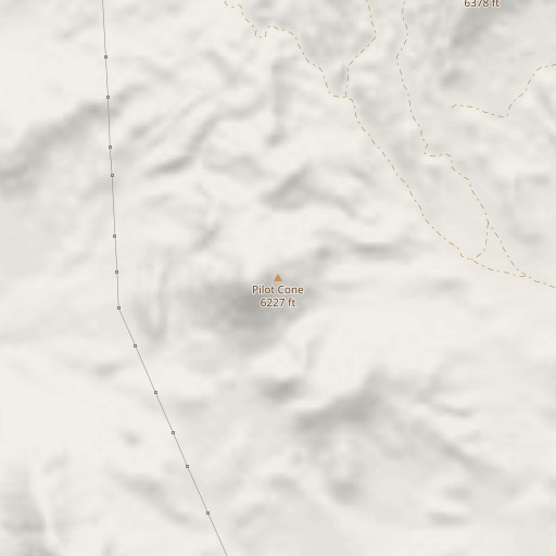 OpenStreetMap map of Pilot Cone, NV