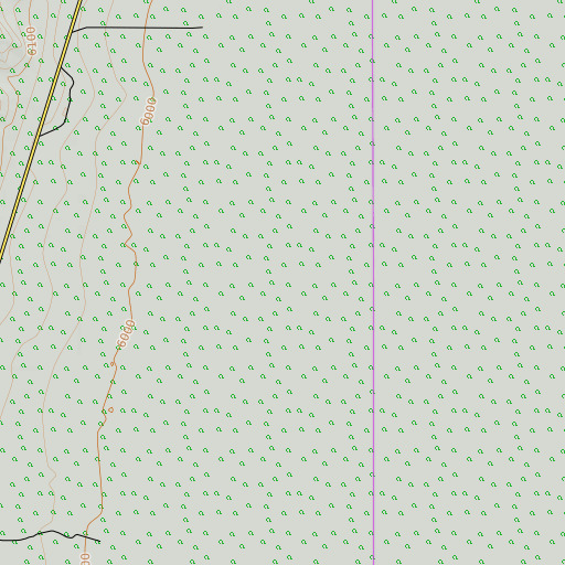 OpenTopoMap map of Rye Patch, NV