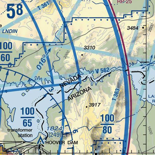 FAA VFR chart of Sandy Cove, NV