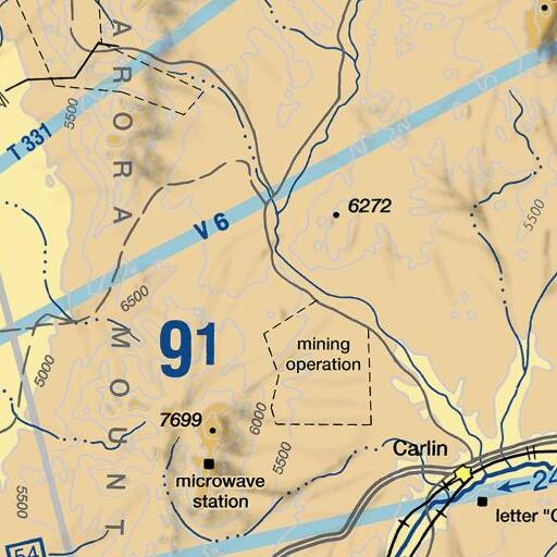 FAA VFR chart of Schroeder Mountain, NV
